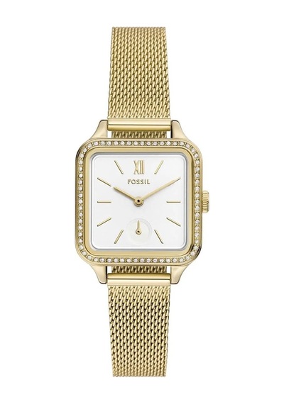 Fossil Fbq3972 Quartz Çelik Hasır 28 Mm Kadın Kol Saati Altın