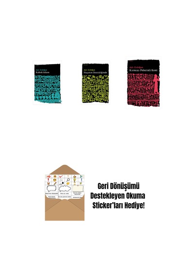 Kabuk Adam + Hayatın Sessizliğinde + Kırmızı Pelerinli Kent + Okuma Sticker'ları