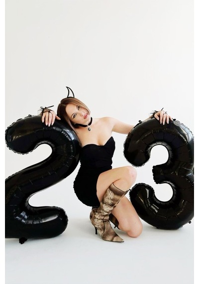 Beysüs Siyah 23 Rakam Folyo Balon Siyah