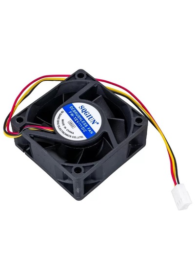 60x60x25mm Dc Motor Fırçasız 12 Volt 0.22 Amper 3 Pin Soğutma Fanı