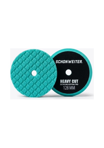 Oto Orbital Kalın - Heavy Cut Çizik Giderici Pasta Cila Süngeri Yeşil 5 İnç - 128 Mm