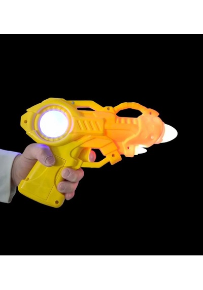 Işıklı Sesli Pilli Uzaylı Işın Tabancası - Renkli Modern 23cm Eğlenceli Oyuncak Tabanca