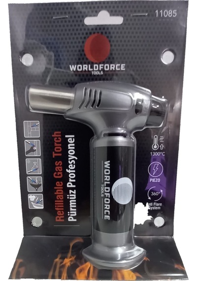 Worldforce Profesyonel Pürmüz Kamp Çakmağı Yüksek Isı Üretir N11.3468 Siyah