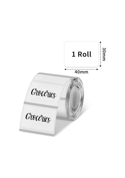 40 X 30 Mm Şeffaf Termal Etiket 230 Adet - Phomemo M110/m120/m150/m200/m220/m221 1