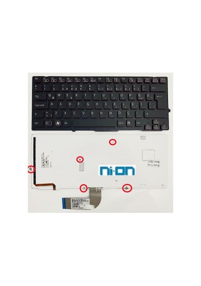 Nion Sony Vpcsa3m9e ,sony 148950351 Uyumlu Klavye Tuş Takımı Siyah Aydınlatmalı Tr