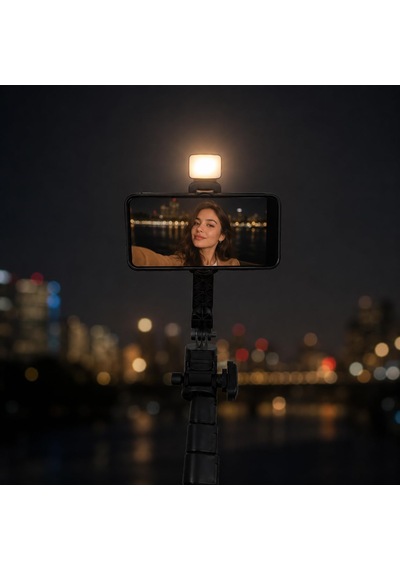 Coverzone Neepho 1.8m Led Işıklı Bluetooth Selfie Çubuğu Tripod K