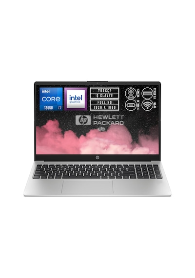 HP 250 G10 968L4ET i7-1355U 8 GB 512 GB SSD 15.6" Dos Dizüstü Bilgisayar