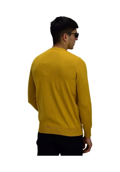 Erkek Spor Düz Sıfır Yaka Kazak R22920 Bgl-st03182 001