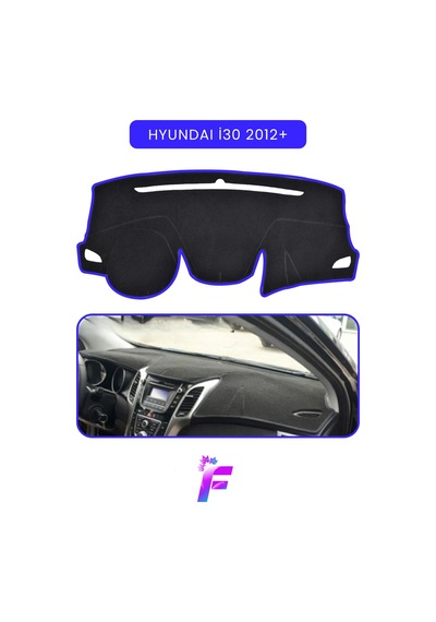 Hyundaı İ30 2012-2016 Uyumlu Ön Göğüs Koruma Hızlı Ve Kolay Montaj Oto Aksesuar Kaymaz Tc71 Torpido Halısı