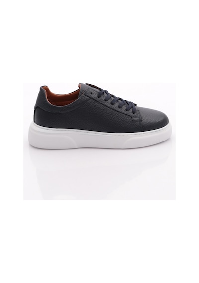 Dgn Leo Erkek Sneakers Ayakkabi Lacivert Floater Beyaz