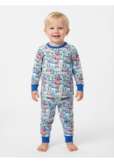 Sea Bubbles Arabalı Çocuk Pijama Takımı 001