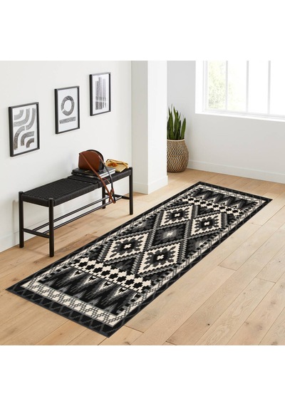 Rovigo Home Dijital Baskı Yıkanabilir Kaymaz Taban Salon Halısı  RVG1771 Çok Renkli