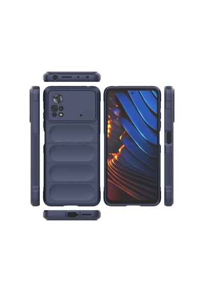 Uryport Xiaomi Poco X4 Pro 5g Kılıf Optimum Silikon - Lacivert