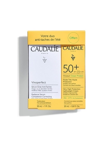 Caudalie Vinoperfect Serum Suncare Set Leke Karşıtı Serum Güneş K