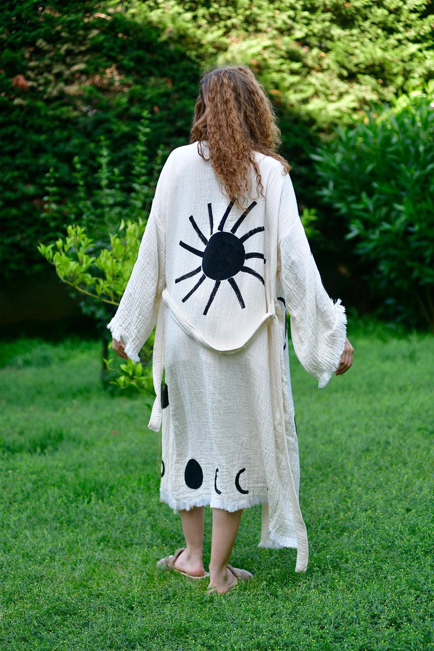 Brandsmithshop Full Moon Whisper Kimono Çok Renkli