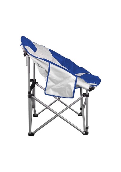 Madfox Moonchair Deluxe Katlanır Kamp Sandalyesi Mavi/gri