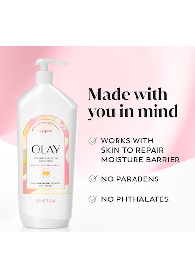 Olay Effortless Glow Gül Suyu Özlü Nemlendirici Vücut Losyonu 532ml