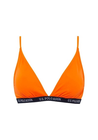 U.S. Polo Assn. Kadın Turuncu Geniş Üçgen Bikini Üst 21501