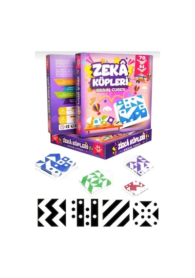 Kubix Zeka Küpleri 70 Oyun Kartı Ve 64 Küplü Akıl Ve Mantık Geliştirici Eğitici Zeka Oyun Seti
