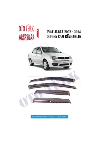 Fiat Albea 2002-2012 Mugen Cam Rüzgarlığı Ön-Arka