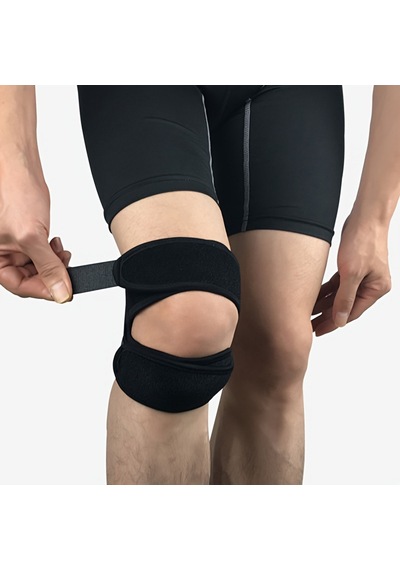 Patella Destekli Medikal Diz Korsesi Çapraz Bağ Menisküs İçin Sporcu Dizlik Siyah