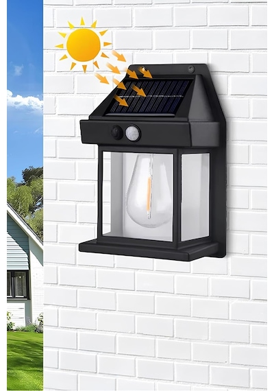 2026 Model Yeni Suya Dayanıklı Harekete Duyarlı Güneş Enerjili Solar Led Dış Mekan Bahçe Lambası 1 &