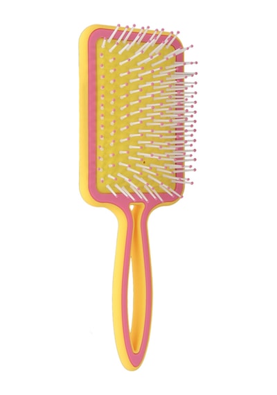 Beauty Pro Puf Açma Tarama Saç Fırçası - Geniş Yüzey Soft Touch Hava Yastıklı Puf Saç Fırçası Sarı
