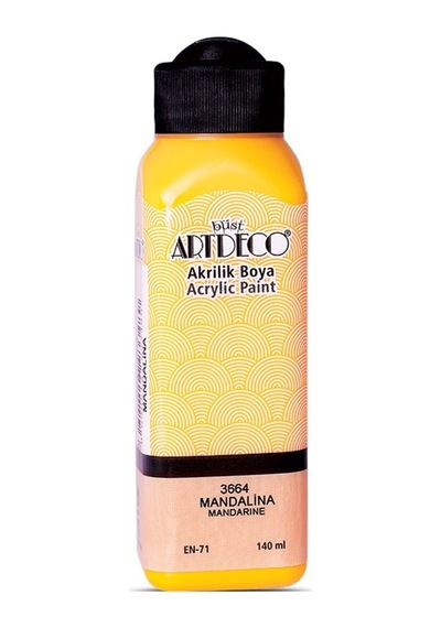 Artdeco Akrilik Boya 140 Ml Mandalina Y-070r-3664 Çok Renkli