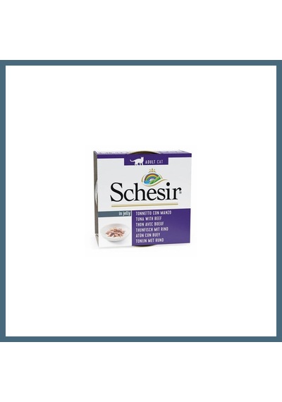 Schesir Ton Balıklı Ve Sığır Etli Jelly Yetişkin Kedi Konservesi 85 Gr Agc