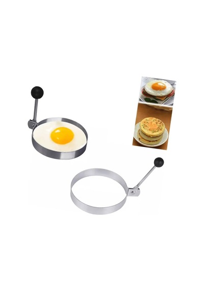 Metalik Daire Şeklinde Metal Omlet Yumurta Ve Krep Kalıpları Evimdeyokyok