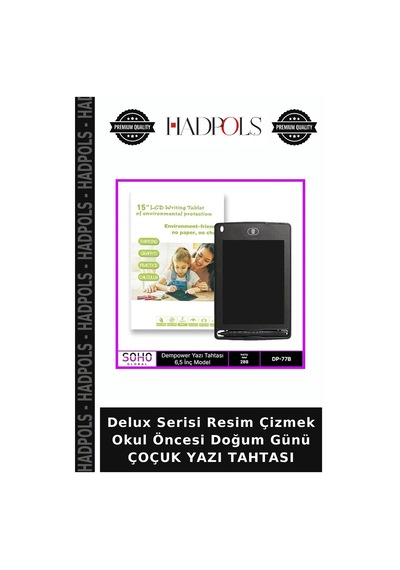 Delux Serisi Resim Çizmek Okul Öncesi Doğum Günü Çoçuk Yazı Tahtası Çok Renkli