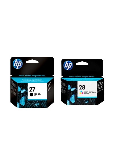 Hp 27 Siyah C8727 Hp 28 Renkli Kartuş Seti Officejet 4315