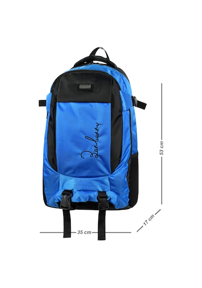 Galb Leather Outdoor Su Gecirmez Ortopedik Cift Suluklu Sirt Cantasi Yuruyus Seyahat Dagci Kamp Trekking Sırt-416 mavi