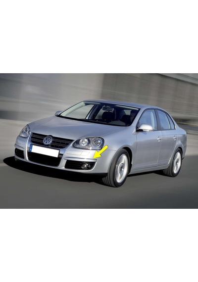 VW Jetta 2006-11 Ön Tampon Sol Sis Farı Üstü Krom Çıta 1K0807243A