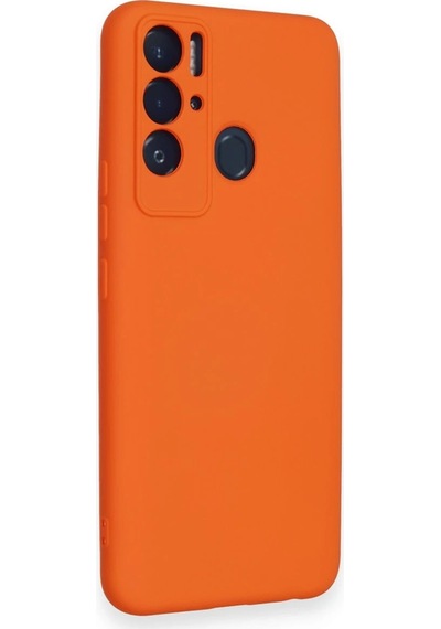 Uryport Tecno Pova Neo Kılıf Nano İçi Kadife Silikon - Turuncu