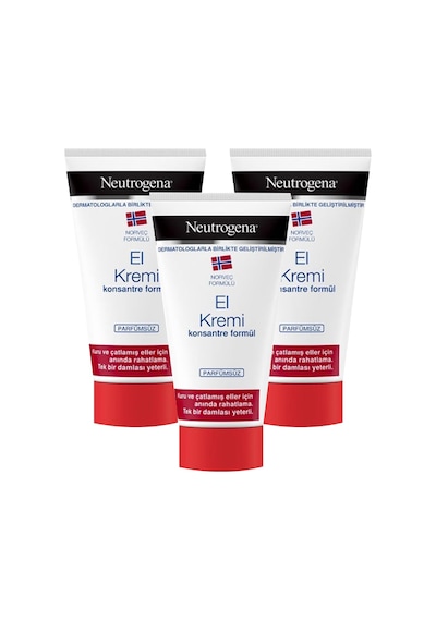 Neutrogena El Kremi Parfümsüz 3 x 75 ML