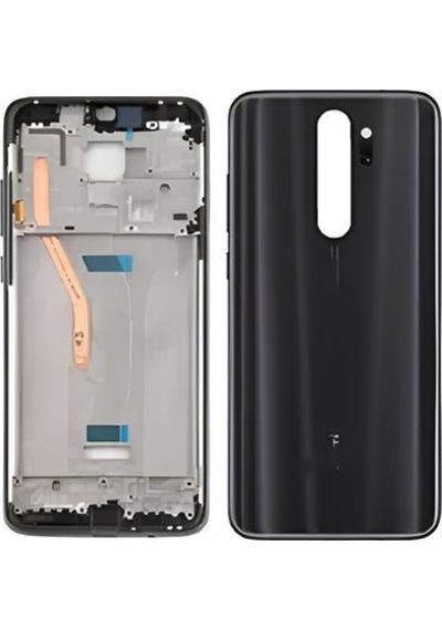 Xiaomi Redmi Note 8 Pro Full Kasa Arka Kapak Takım Siyah