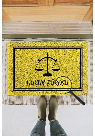 KIVIRCIK PASPAS KISIYE OZEL HUKUK BUROSU SCALES SARI 40X60 CM