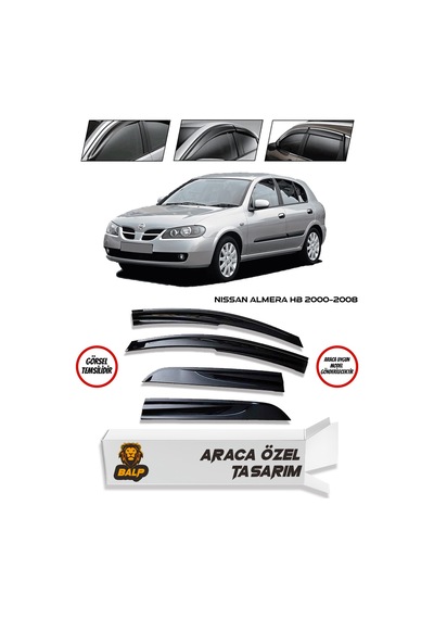 Nissan Almera HB Cam Rüzgarlığı 4lü 2000-2008 Arası