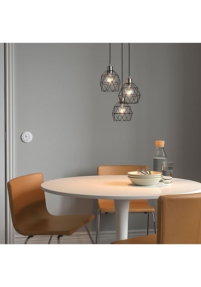 Ikea Brunsta Sarkıt Lamba Abajur Başlığı, Siyah, 20 Cm