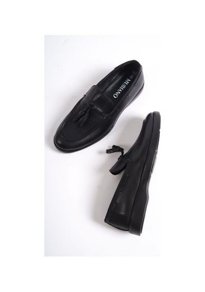 Mubiano Hakiki Deri Mbd100-s Siyah Erkek Loafer & Günlük Ayakkabı Siyah