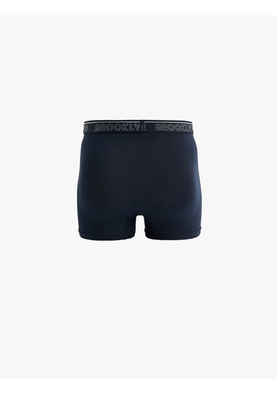 Koton Baskılı Lastikli Basic Pamuklu 3'lü Boxer Seti Gri Melanj 6wlm90040mk Gri Melanj