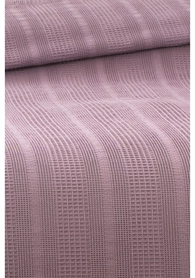 %100 Pamuk Çift Kişilik Kopanaki Dantelli Waffle Pike 210x230 Cm-lila Lıla Lila