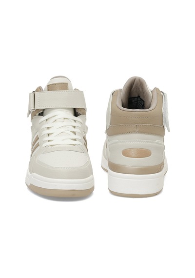 Kinetix Wılmo Pu Hı W Ekru Kadın High Sneaker Bej-a Kahve-karamel