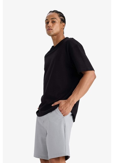 DeFactoFit Standart Fit Sporcu Kısa Paça Dokuma Şort E4137AX25SMGR454