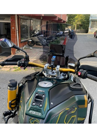 Bmw R13000 Gs Adventure Uyumlu Tur Camı Şeffaf Veya Füme Tip-2 55cm Orta