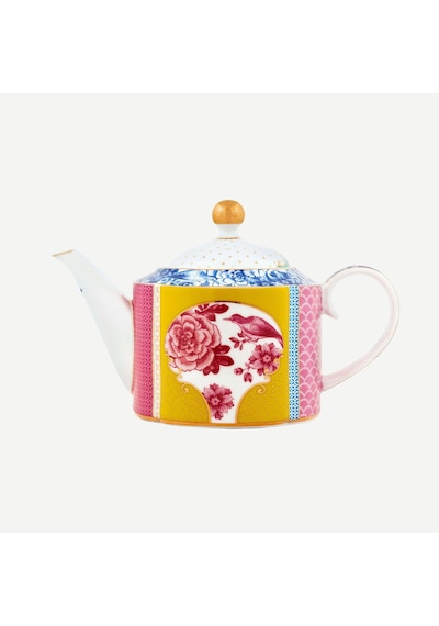 Sarı Pembe Porselen Demlik 950 Ml