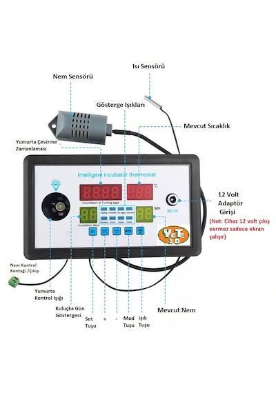 Yate10 W9005 Kuluçka Makinası Yapma Seti