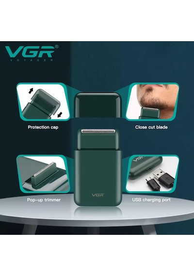 Sakal-vücut Sıfır Sakal Yanak Şarjlı Islak Ve Kuru Tıraş Makinesi