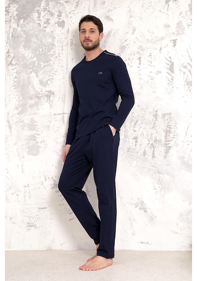 D's Damat Ds Damat Maschio Pamuk Pijama Takımı Lacivert Ds5010 R007 Lacivert